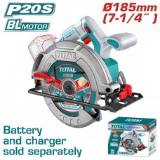 TOTAL ΕΠΑΓΓ. ΔΙΣΚΟΠΡΙΟΝΟ ΜΠΑΤ. Φ-185mm Li-ion 20V ΧΩΡΙΣ ΜΠΑΤΑΡΙΑ & ΦΟΡΤΙΣΤΗ TSLI1851